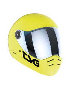 Kask integralny TSG Pass 2.0 (+ dodatkowy wizjer) Satin Acid Yellow XL