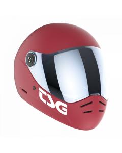 Casco integrale TSG PASS 2.0 (+VISIERA BONUS) SATIN GENTLE RED XS