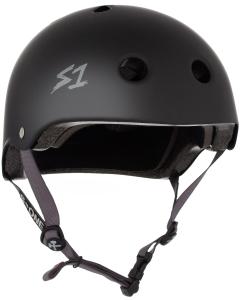Kask S-ONE Lifer Czarny Matowy Jasnoszary Paski L