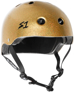 Casque S-ONE Lifer Gold Gloss Glitter L