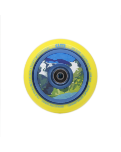 Roue Trottinette ELITE Air Ride Aqua 115mm X 30mm Jaune/Bleu