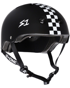 Casque S-ONE Lifer Black Matte With Checkers M