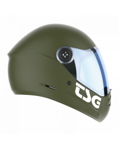 Casco integral TSG PASS 2.0 (+VISERA ADICIONAL) OLIVA SATINADO M