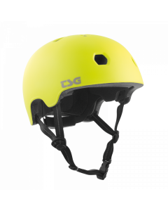 Casque TSG Meta Solid Color Satin Acid Yellow - Taille JXXS/JXS