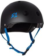Casque S_ONE Lifer Black Matte Cyan Straps - XL