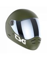 Kask integralny TSG PASS 2.0 (+ DODATKOWY wizjer) SATYNOWY OLIWKOWY L