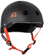 Casca S-ONE Lifefer Negru Mat Portocaliu Curele M